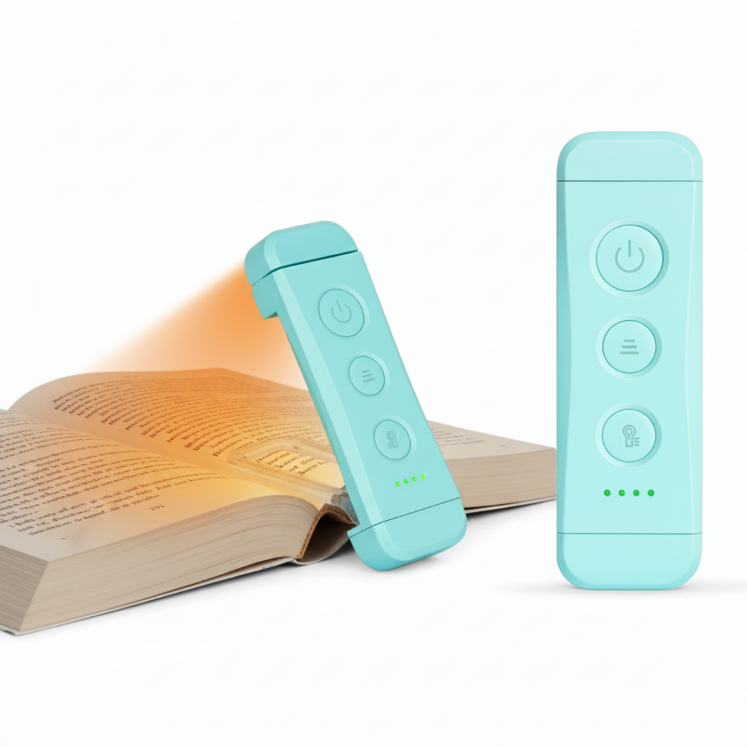 LuzDeLibros – Lámpara de lectura tipo marcador
