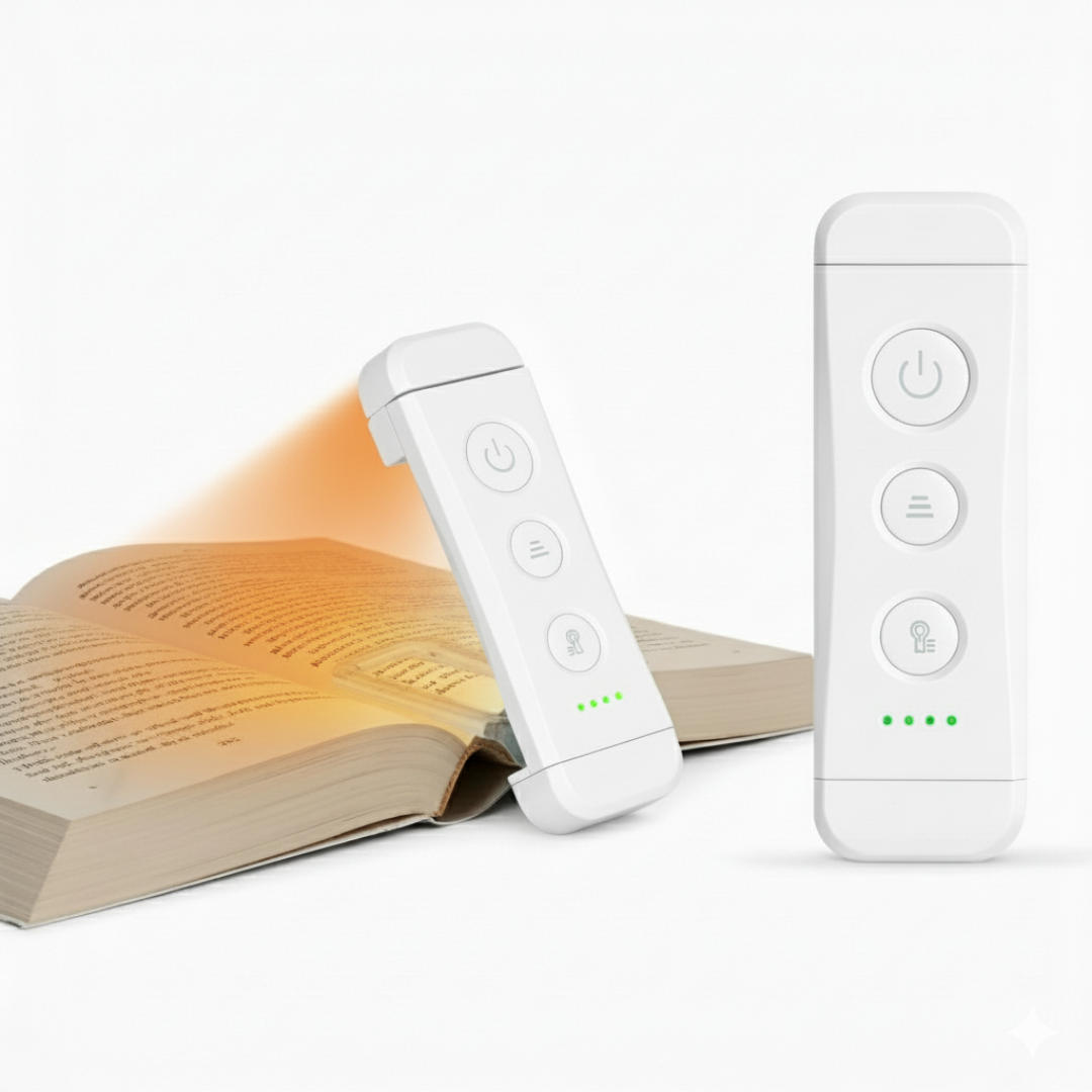 LuzDeLibros – Lámpara de lectura tipo marcador